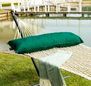 52" Long Hammock Pillow - Sunbrella Green