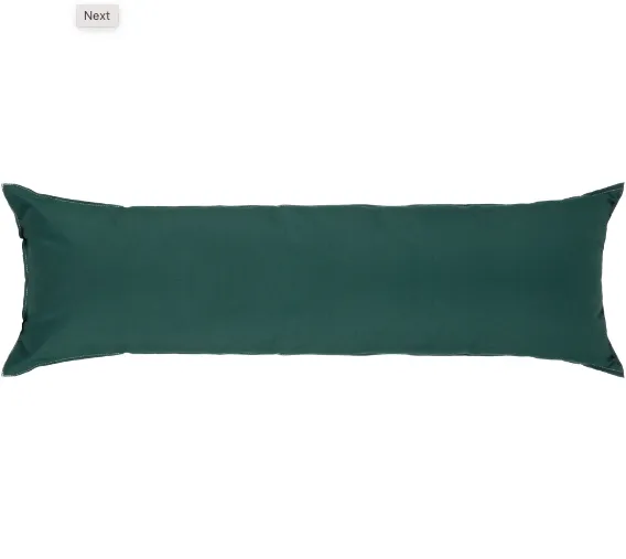 52" Long Hammock Pillow - Sunbrella Green