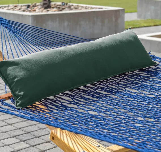 52" Long Hammock Pillow - Sunbrella Green