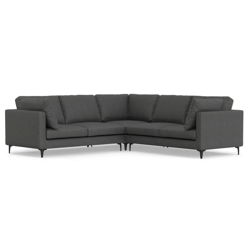 Ava - Mid Century Corner Sectional Sofa Handcrafted by Couch.com