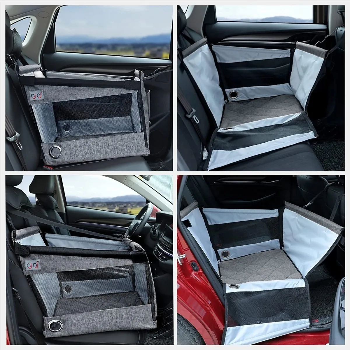Car Booster Seat- Safety Folding Car Travel- Carrier pet seat