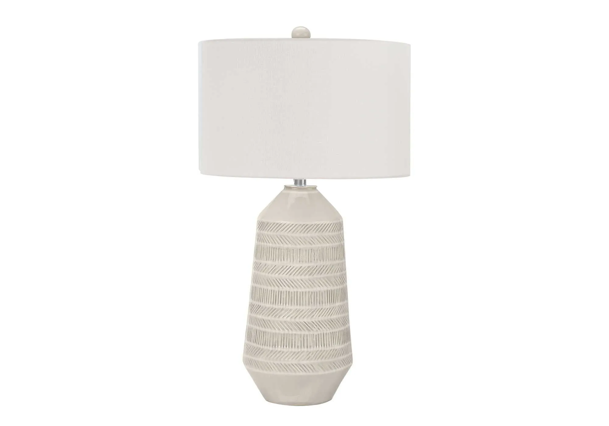 Contemporary Lighting, Table Lamp, Ceramic - Cream by Couch.com