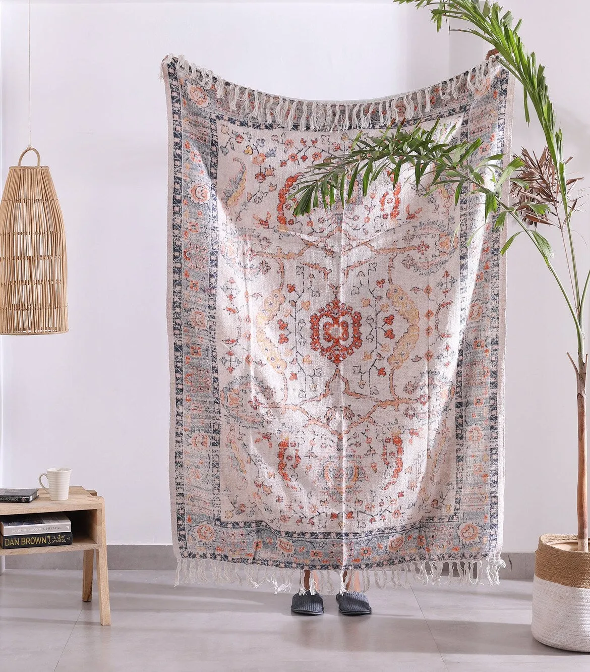 Cotton Throw Blanket - Boho Serene Rug | Soft & Cozy