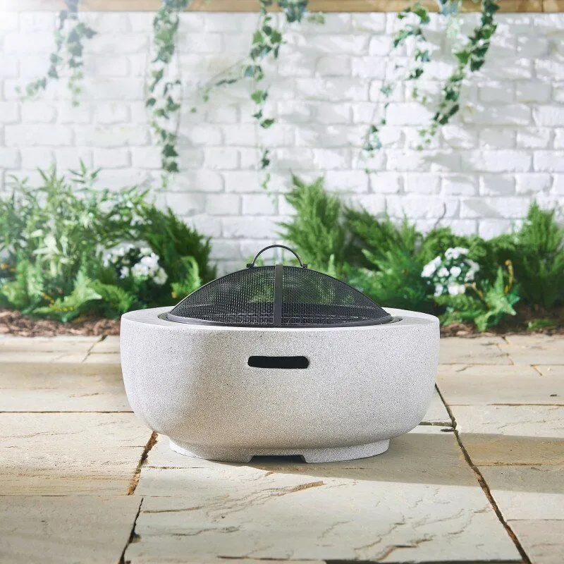 Diameter 60cm MgO Round Fire Pit Outdoor Firepit for Garden and Patio