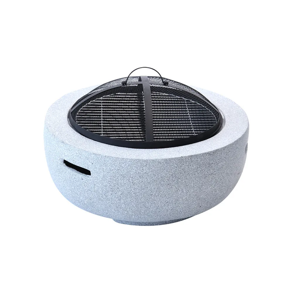 Diameter 60cm MgO Round Fire Pit Outdoor Firepit for Garden and Patio
