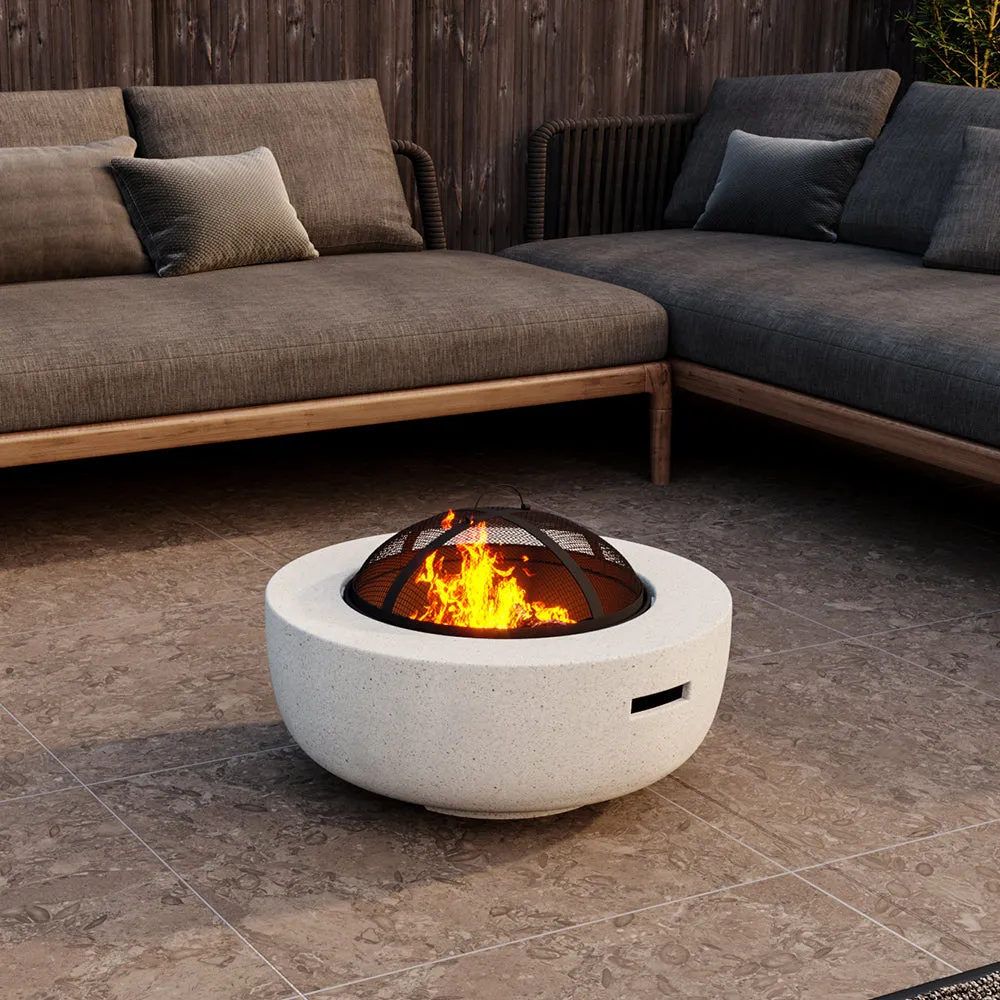 Diameter 60cm MgO Round Fire Pit Outdoor Firepit for Garden and Patio
