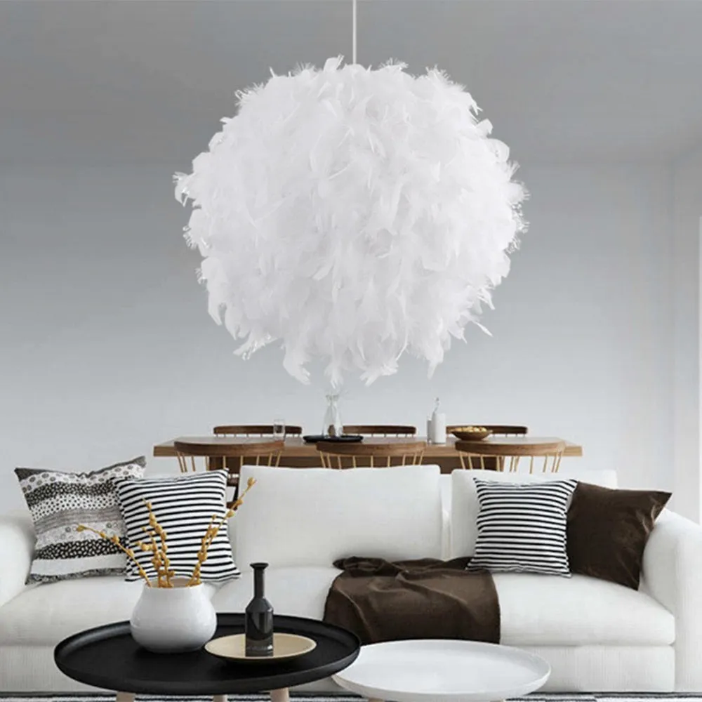 Feather Ceiling Hanging Lamp