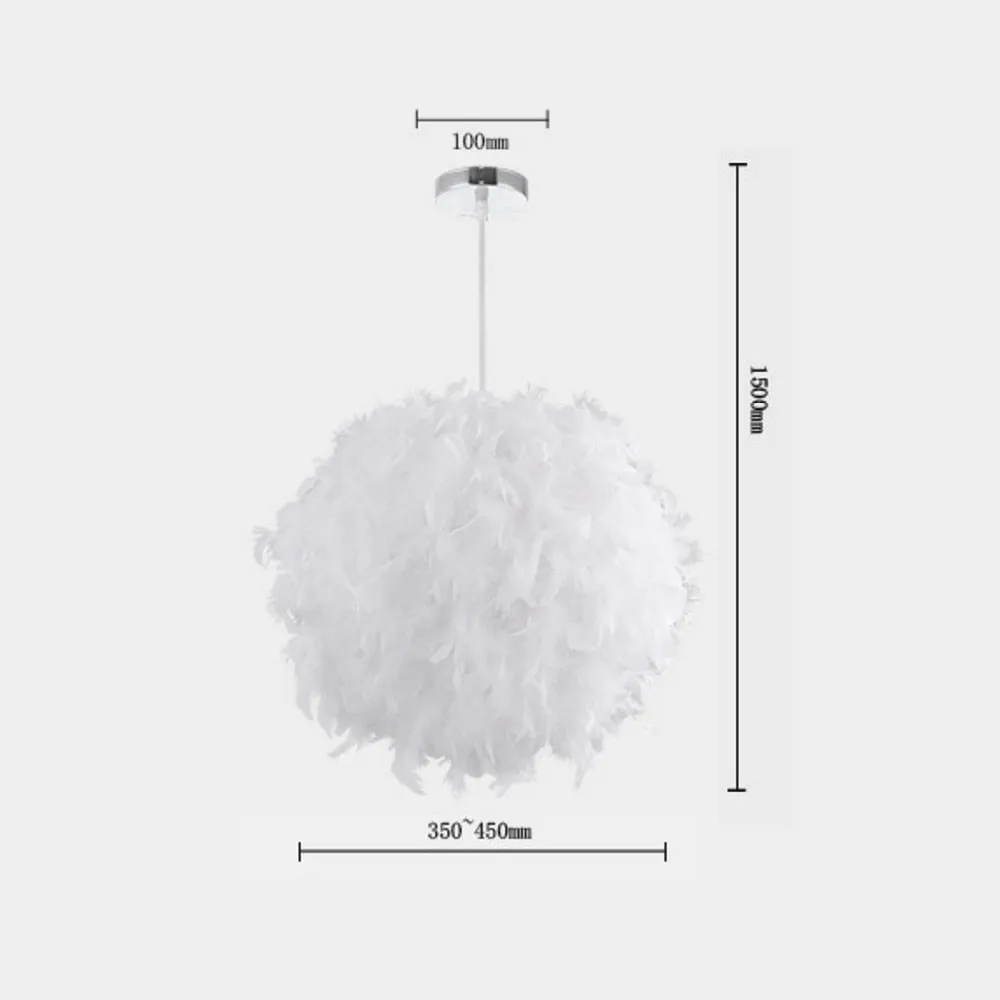 Feather Ceiling Hanging Lamp