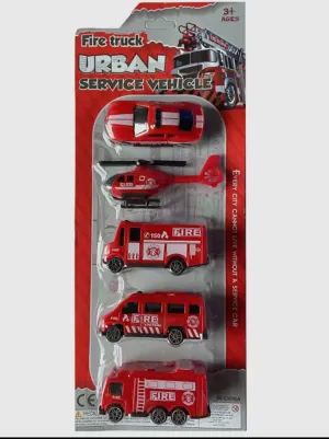 Fire Vehicles 5 Die-Cast