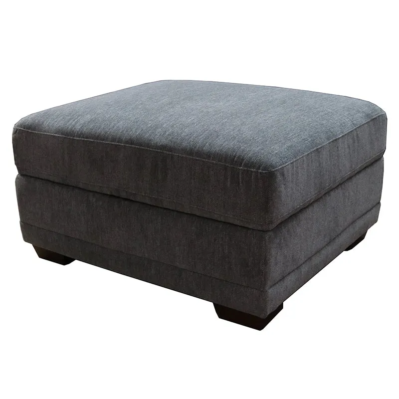 Granite Mendoza Large Ottoman Storage Fabric Trunk - Modern Chic