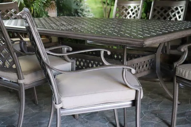 OAKCREST 7 PIECE DINING SET - 46" x 86" Dining Table and 6 Chairs