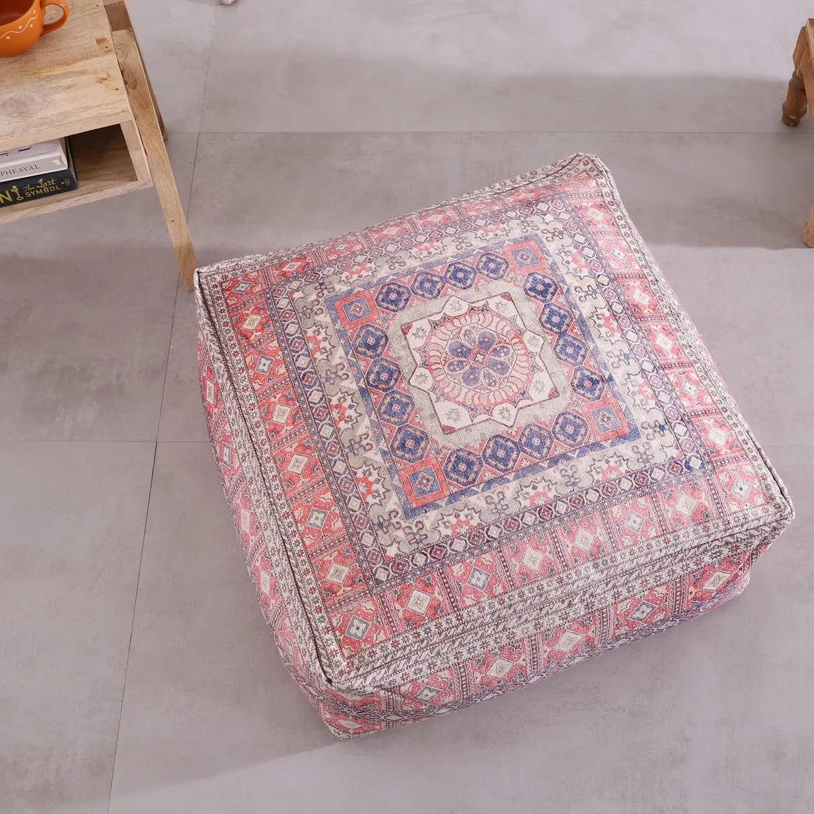 Ottoman Pouf - Breezy Moroccan Style | Boho Decor