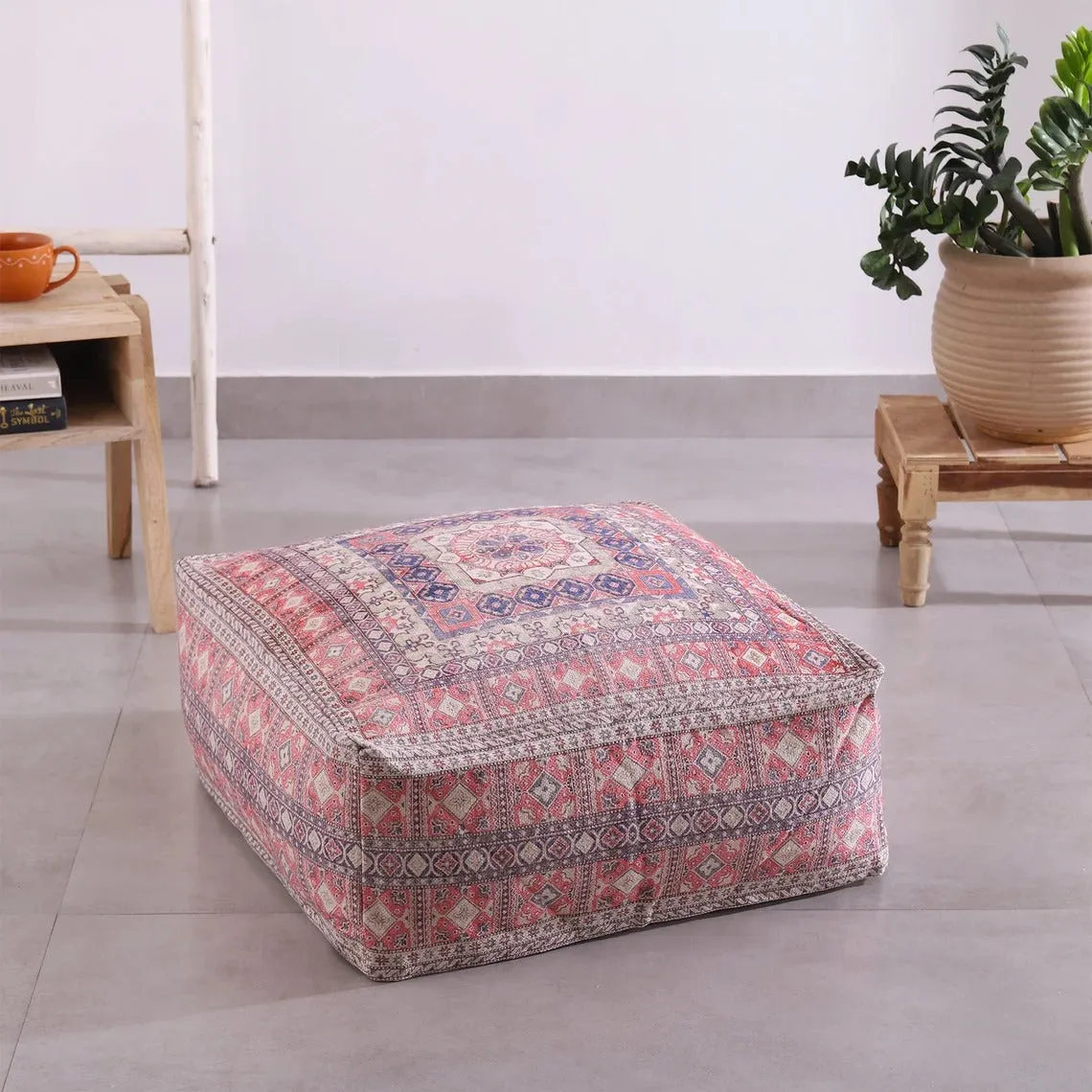 Ottoman Pouf - Breezy Moroccan Style | Boho Decor