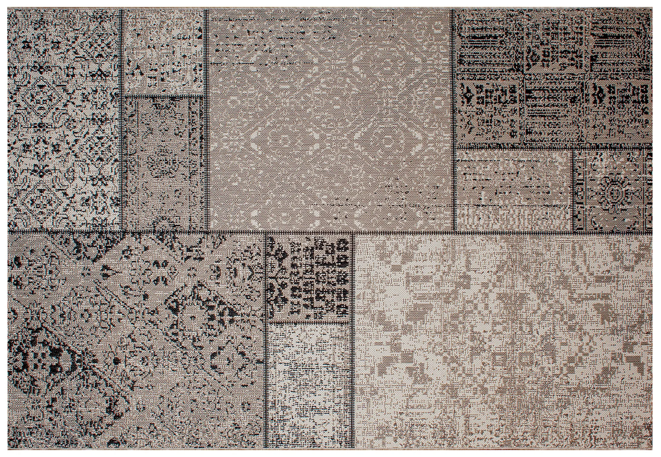 Outdoor Rug By Treasure Garden - Mosiac - Pebble Sand
