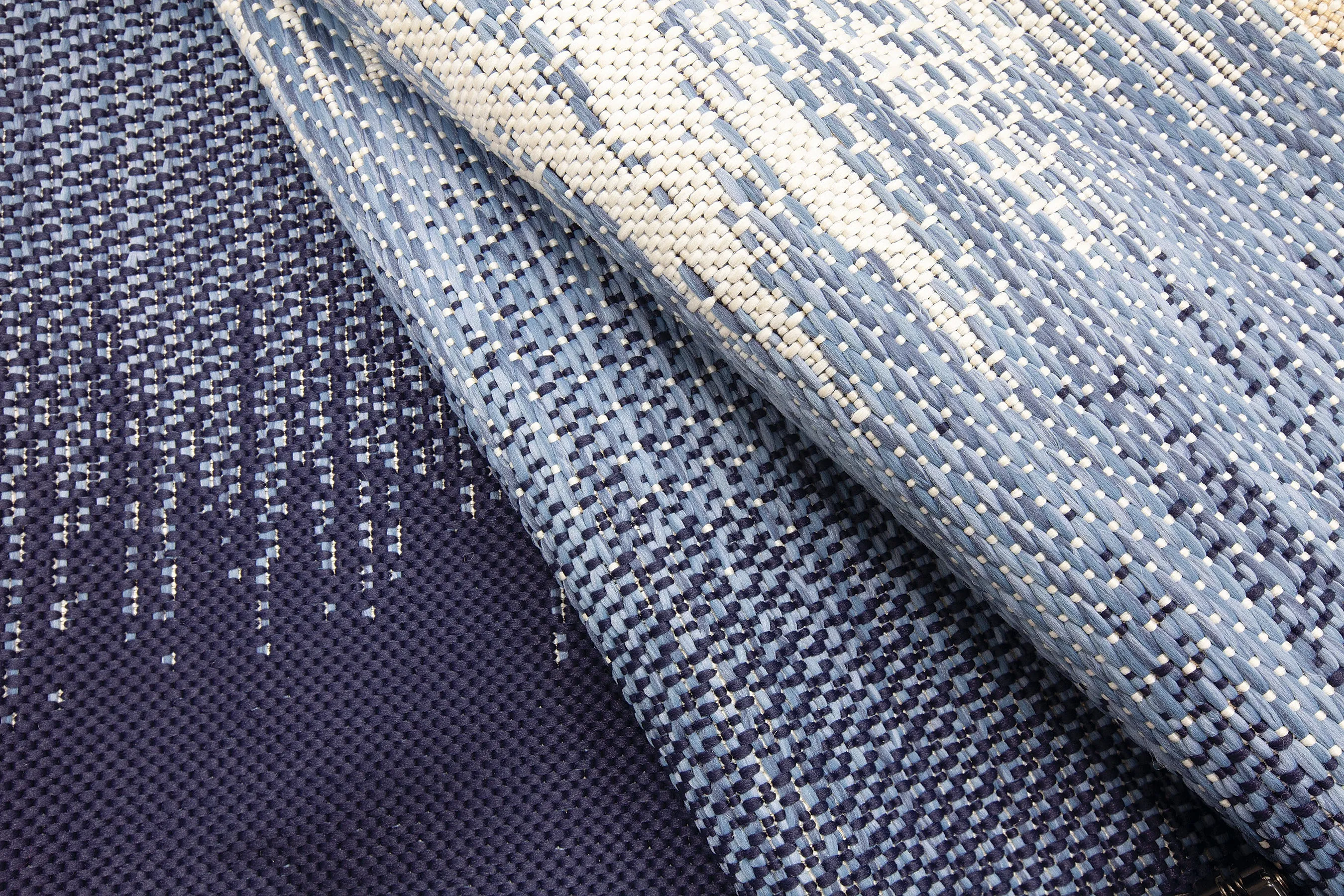 Outdoor Rug By Treasure Garden - Reflections - Ocean Blue