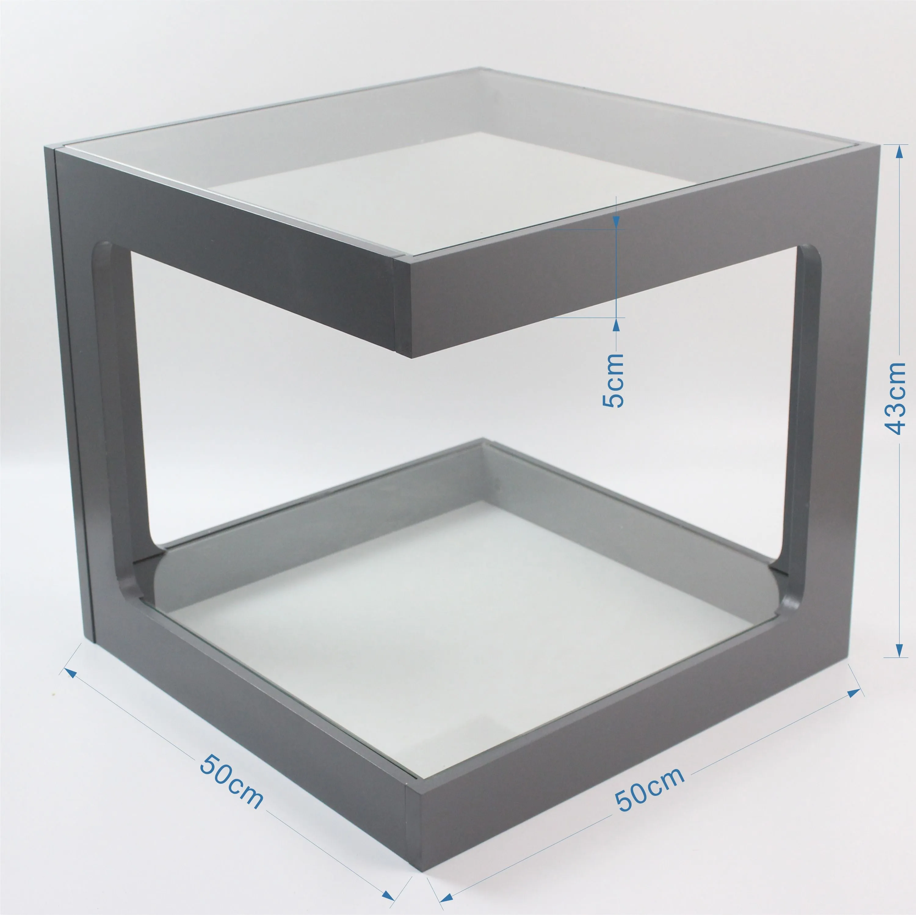 Rossini 2-Tier Side Table/Coffee Table (Grey)-ST58GY