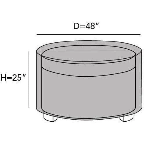 Round Ottoman Cover - Ultima