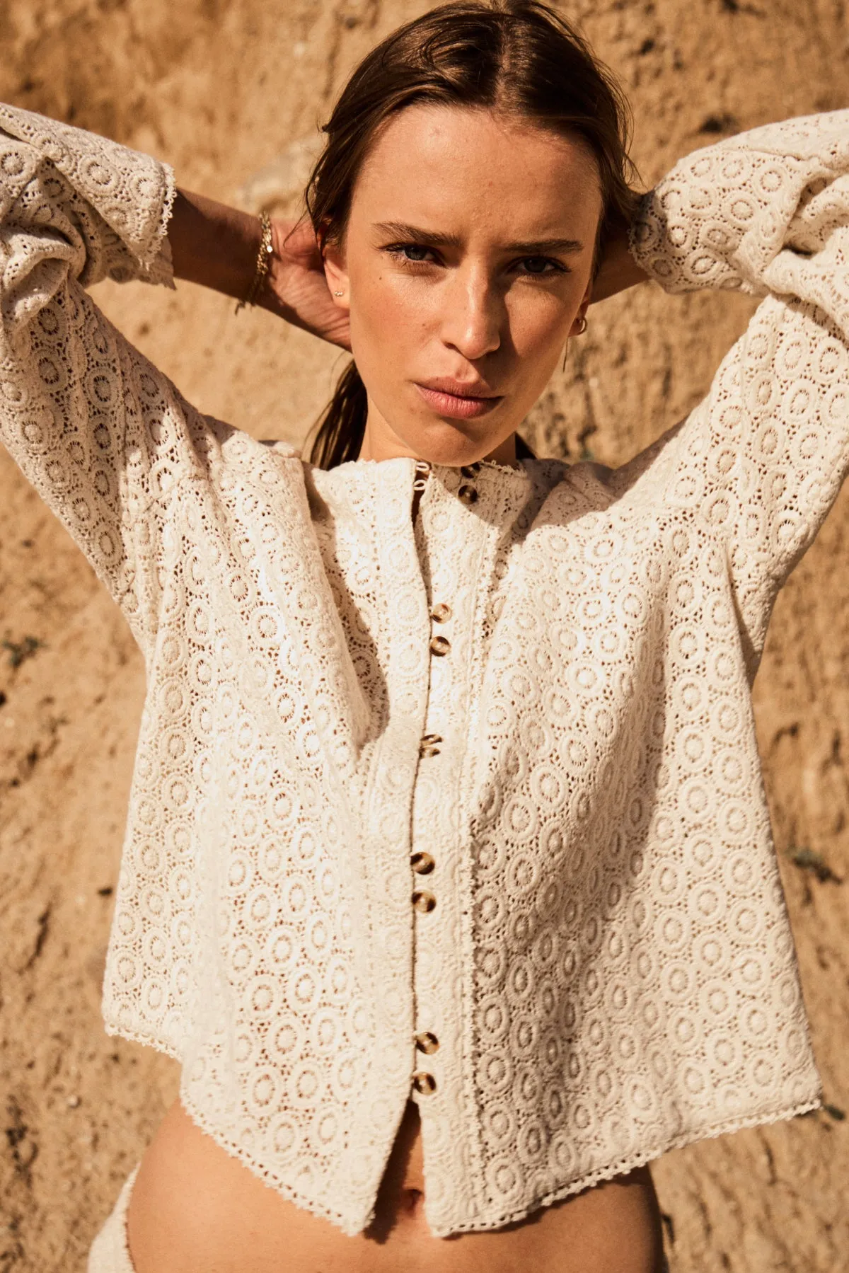 Sandra Crochet Shirt