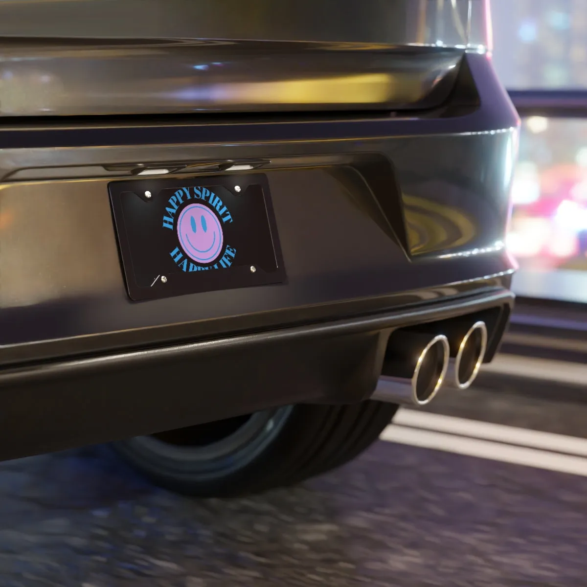 Smile Vanity Plate Black