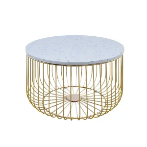 Terrazzo Coffee Table - Gold