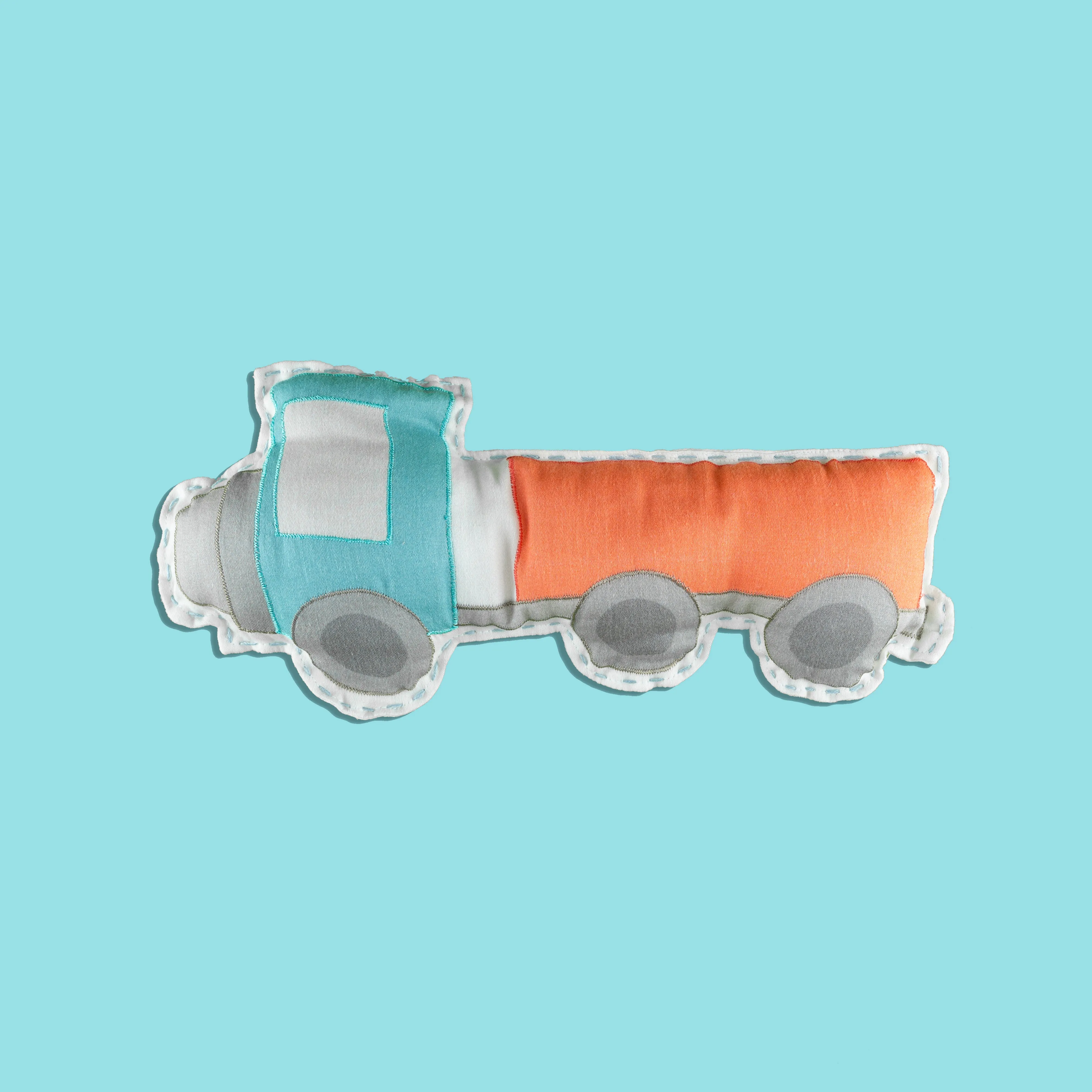 Tiny Snooze Organic Throw Cushion- Truck