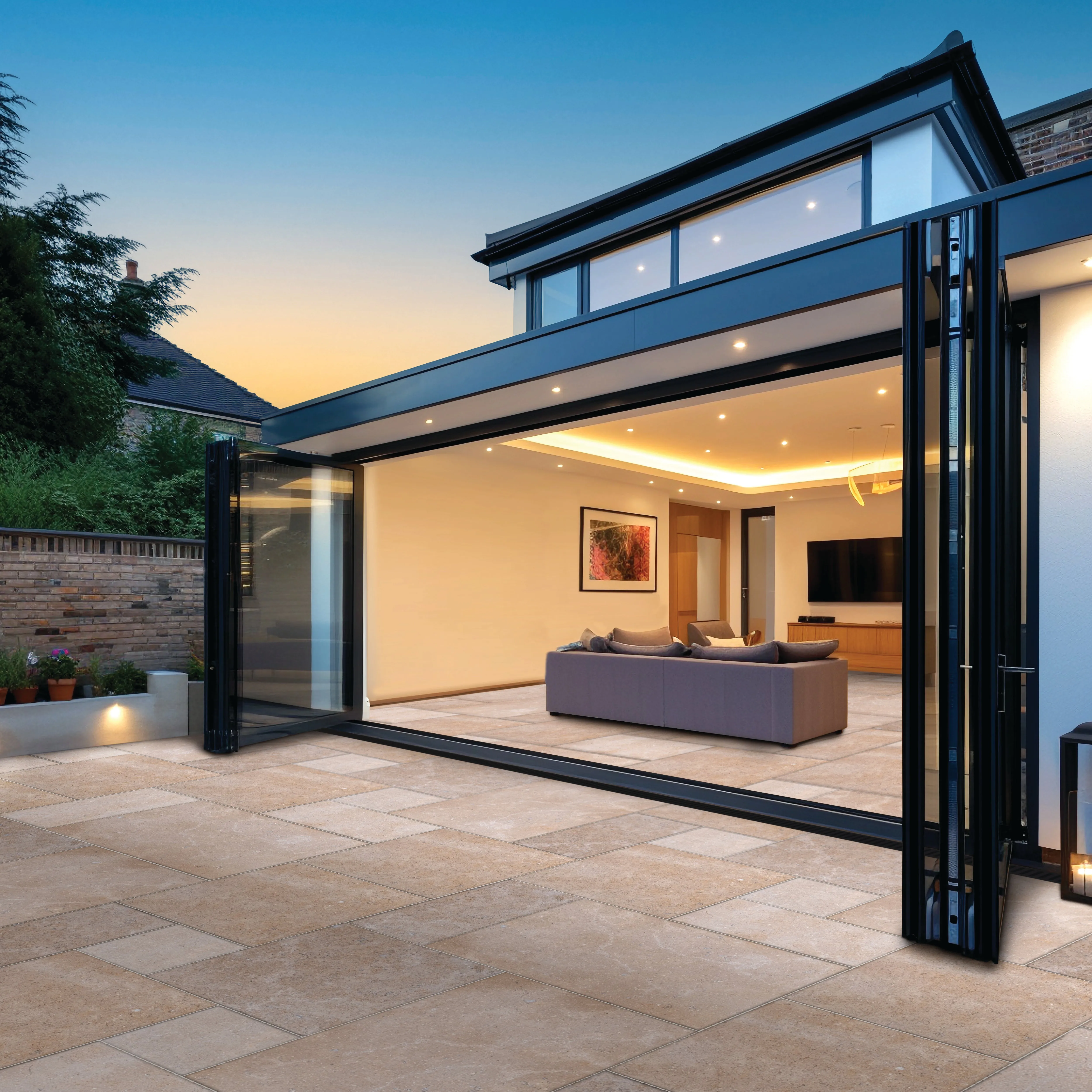 W&S Coquille Beige Limestone - Tumbled - Exterior