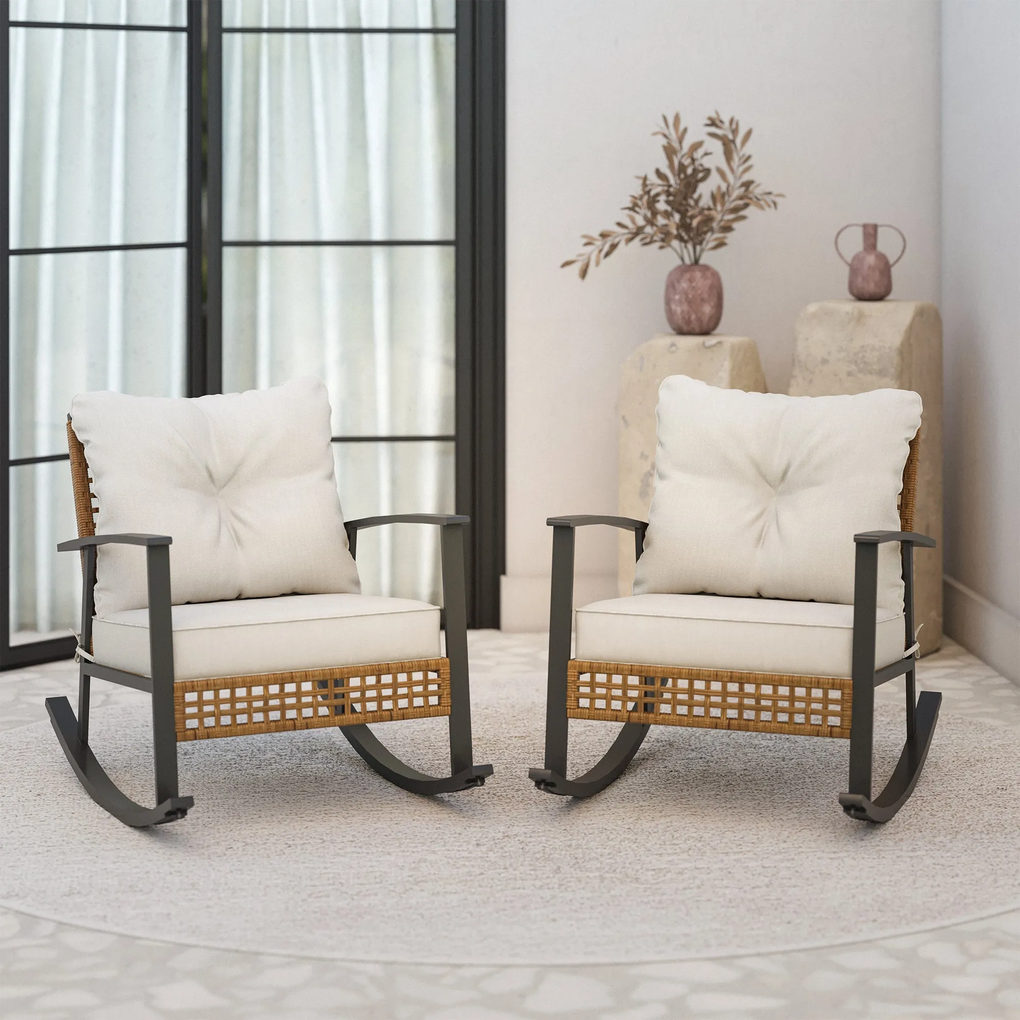 Wicker Outdoor Rocking Chair