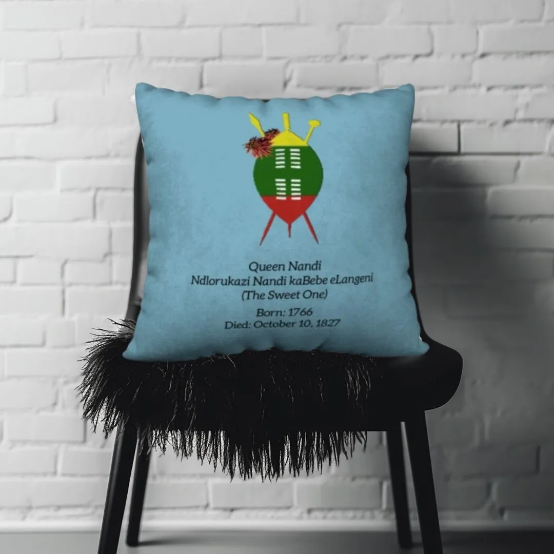 Zulu Queen Nandi Throw Pillow - 18x18